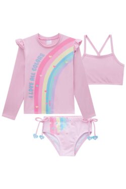 Traje de Baño Rainbow pink