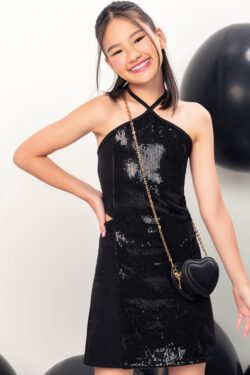 Vestido negro Teen