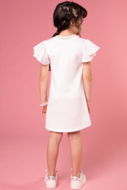 Alternative view of Vestido lazitos blanco