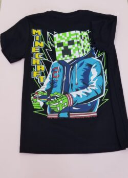 T- shirt  Minecraft negra