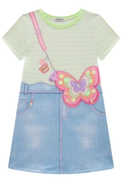 Alternative view of Vestido jean midi