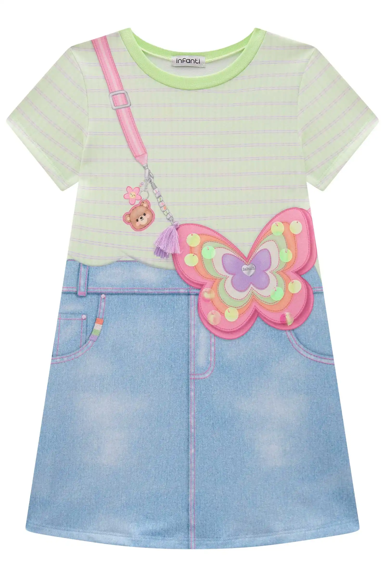 Vestido jean midi - Imagen 2